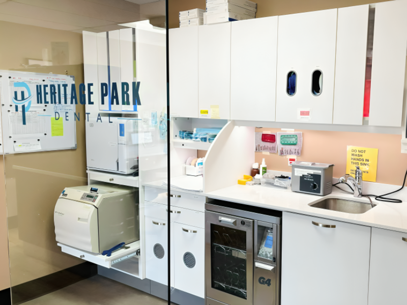 sterilization area at heritage park dental